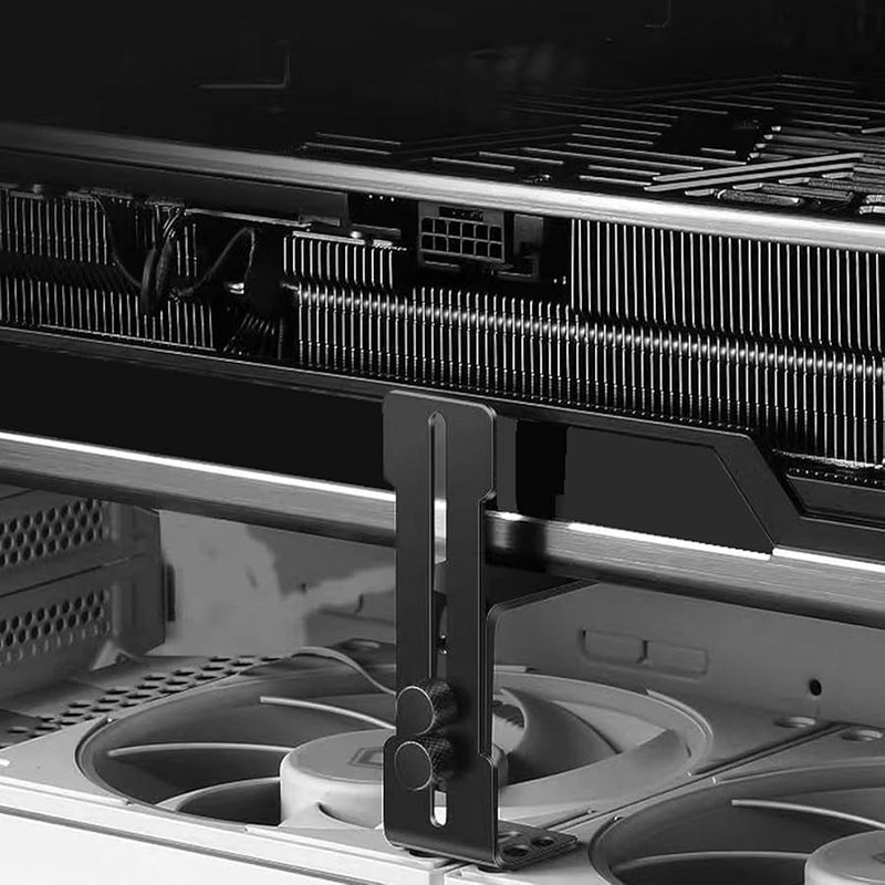 Black Adjustable Aluminum GPU Support Bracket Anti Sag Graphics Card Holder - Image 5